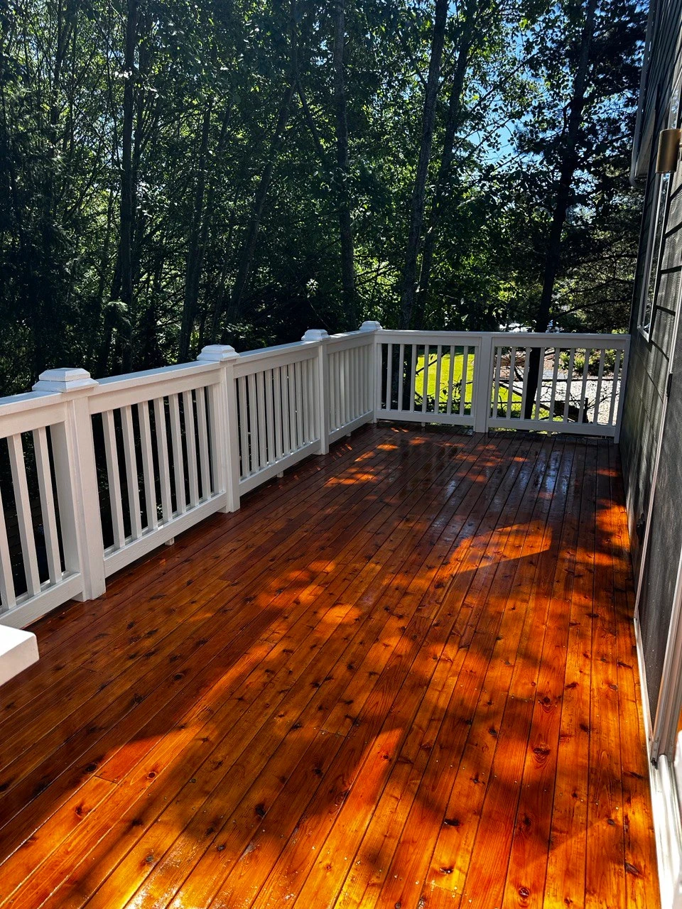 Cedar deck build & seal — Newtown, PA