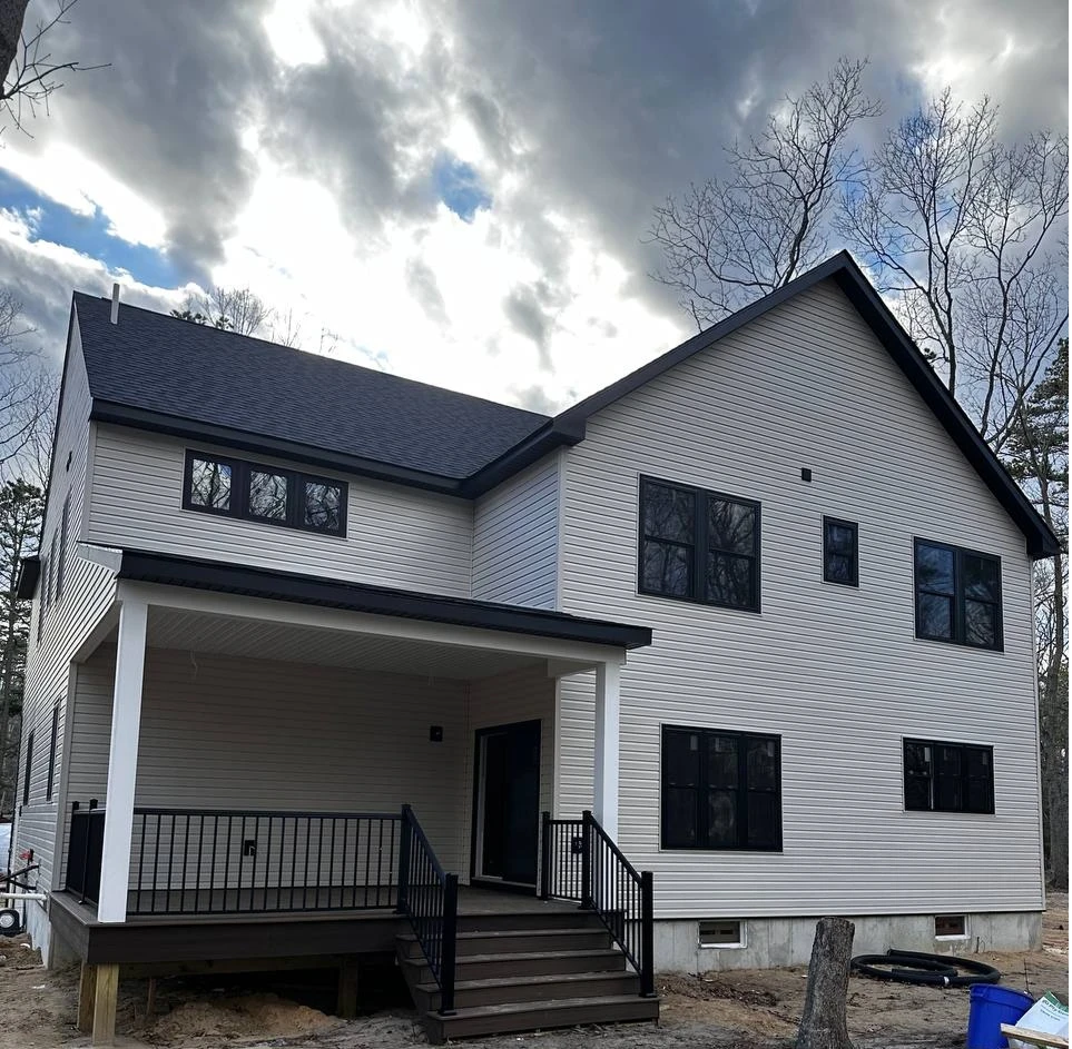 Two-tone siding & stone accent — Langhorne, PA